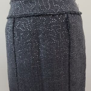 Michael Kors Charcoal Sequin Mini Skirt